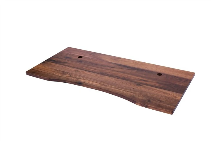 Black Walnut Wooden Edge Glued Office Desk For Sale